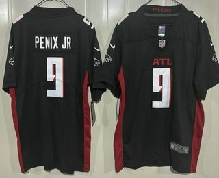 Youth Atlanta Falcons #9 Michael Penix Jr Limited Black Vapor Jersey