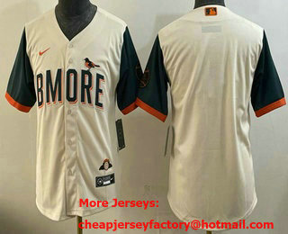 Youth Baltimore Orioles Blank Cream 2026 City Connect Stadium Jersey