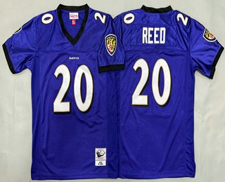 Youth Baltimore Ravens #20 Ed Reed Purple 2004 Throwback Jersey