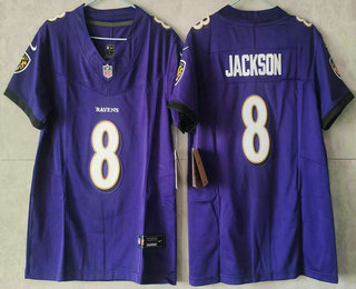 Youth Baltimore Ravens #8 Lamar Jackson Limited Purple FUSE Vapor Jersey