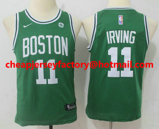 Youth Boston Celtics #11 Kyrie Irving Green 2017-2018 Nike Swingman General Electric Stitched NBA Jersey