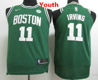 Youth Boston Celtics #11 Kyrie Irving Green 2017-2018 Nike Swingman General Electric Stitched NBA Jersey