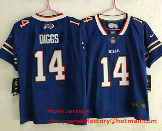 Youth Buffalo Bills #14 Stefon Diggs Royal Blue 2020 Vapor Untouchable Stitched NFL Nike Limited Jersey