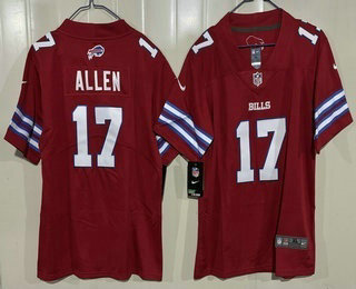 Youth Buffalo Bills #17 Josh Allen Limited Red Vapor Jersey