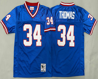 Youth Buffalo Bills #34 Thurman Thomas Blue 1990 Throwback Jersey