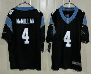 Youth Carolina Panthers #4 Tetairoa McMillan Limited Black Vapor Jersey