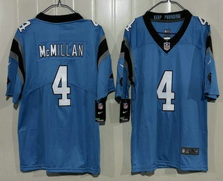 Youth Carolina Panthers #4 Tetairoa McMillan Limited Blue Vapor Jersey