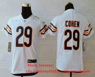Youth Chicago Bears #29 Tarik Cohen White 2017 Vapor Untouchable Stitched NFL Nike Limited Jersey