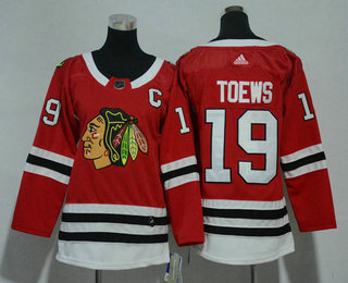 Youth Chicago Blackhawks #19 Jonathan Toews Red 2017-2018 Hockey Stitched NHL Jersey