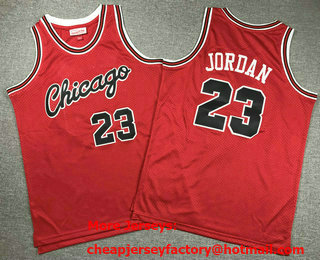 Youth Chicago Bulls #23 Michael Jordan Red 1984 Throwback Swingman Jersey