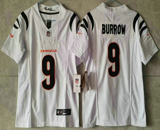 Youth Cincinnati Bengals #9 Joe Burrow Black FUSE Vapor Limited Stitched Jersey