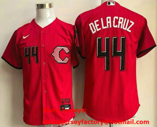 Youth Cincinnati Reds #44 Elly De La Cruz Red 2026 City Connect Stadium Jersey