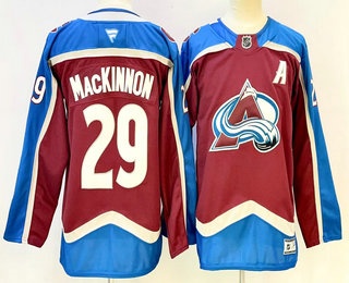 Youth Colorado Avalanche #29 Nathan MacKinnon Red Authentic Jersey