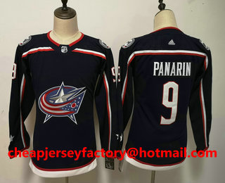 Youth Columbus Blue Jackets #9 Artemi Panarin Navy Blue 2017-2018 Hockey Stitched NHL Jersey