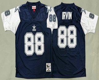 Youth Dallas Cowboys #88 Michael Irvin Navy 1995 Throwback Jersey