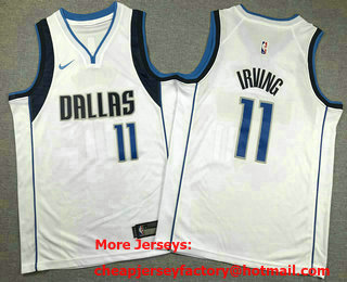 Youth Dallas Mavericks #11 Kyrie Irving White Icon Swingman Jersey
