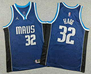 Youth Dallas Mavericks #32 Cooper Flagg Navy Statement Swingman Jersey