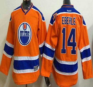 Youth Edmonton Oilers #14 Jordan Eberle 2015 Orange Jersey
