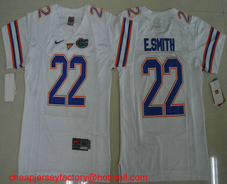 Youth Florida Gators #22 Emmitt Smith White Stitched NCAA Nike College Football Jersey