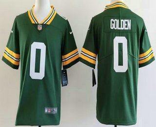 Youth Green Bay Packers #0 Matthew Golden Limited Green Vapor Jersey