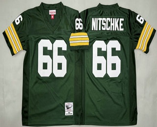 Youth Green Bay Packers #66 Ray Nitschke Green 1969 Throwback Jersey