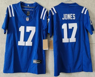 Youth Indianapolis Colts #17 Daniel Jones Limited Blue FUSE Vapor Jersey