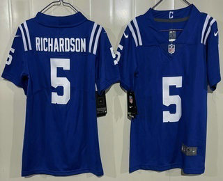 Youth Indianapolis Colts #5 Anthony Richardson Limited Blue Vapor Jersey