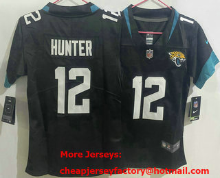 Youth Jacksonville Jaguars #12 Travis Hunter Limited Black Vapor Jersey
