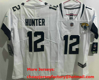 Youth Jacksonville Jaguars #12 Travis Hunter Limited White Vapor Jersey