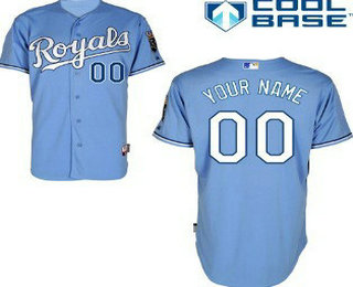Youth Kansas City Royals Customized Light Blue Jersey