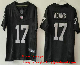 Youth Las Vegas Raiders #17 Davante Adams Limited Black FUSE Vapor Jersey