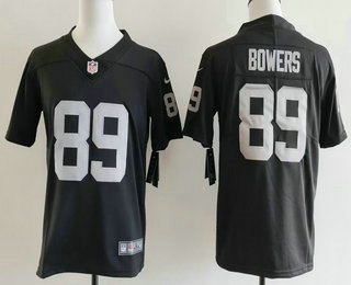 Youth Las Vegas Raiders #89 Brock Bowers Limited Black Vapor Jersey