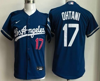 Youth Los Angeles Dodgers #17 Shohei Ohtani Blue Alternate Stadium Jersey