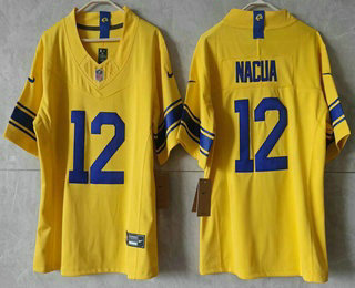 Youth Los Angeles Rams #12 Puka Nacua Limited Yellow FUSE 2026 Classic Vapor Jersey