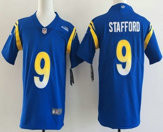 Youth Los Angeles Rams #9 Matthew Stafford Limited Royal Vapor Jersey