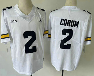 Youth Michigan Wolverines #2 Blake Corum White 2022 Vapor Untouchable Stitched Jersey