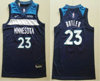 Youth Minnesota Timberwolves #23 Jimmy Butler New Navy Blue 2017-2018 Nike Swingman Fitbit Stitched NBA Jersey
