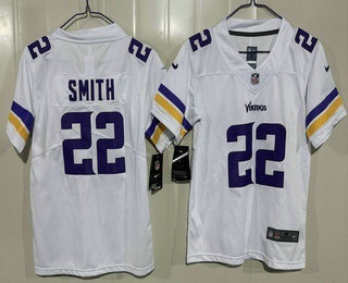 Youth Minnesota Vikings #22 Harrison Smith Limited White Vapor Jersey