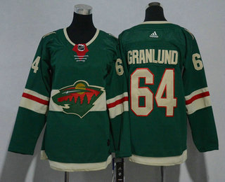 Youth Minnesota Wild #64 Mikael Granlund Green 2017-2018 Hockey Stitched NHL Jersey