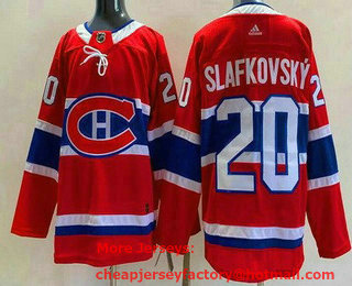Youth Montreal Canadiens #20 Juraj Slafkovsky Red Authentic Jersey