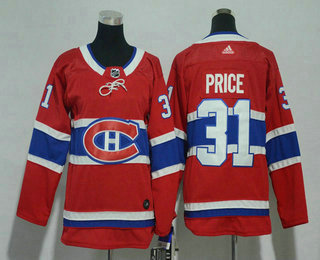 Youth Montreal Canadiens #31 Carey Price Red 2017-2018 Hockey Stitched NHL Jersey