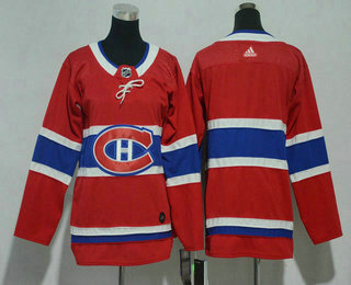 Youth Montreal Canadiens Blank Red 2017-2018 Hockey Stitched NHL Jersey