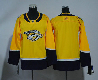 Youth Nashville Predators Blank Yellow Home 2017-2018 Hockey Stitched NHL Jersey