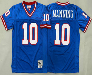 Youth New York Giants #10 Eli Manning Blue 2004 Throwback Jersey