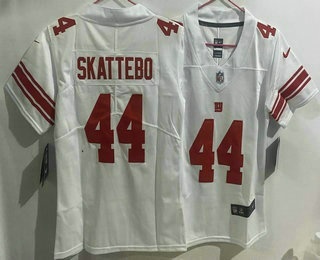 Youth New York Giants #44 Cam Skattebo Limited White Vapor Jersey