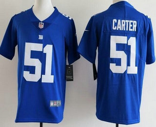 Youth New York Giants #51 Abdul Carter Limited Blue Vapor Jersey
