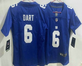 Youth New York Giants #6 Jaxson Dart Limited Blue Vapor Jersey