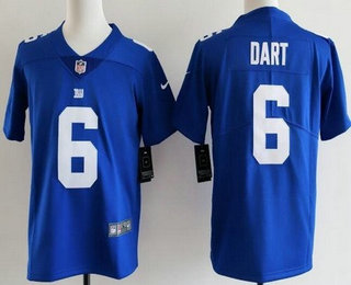 Youth New York Giants #6 Jaxson Dart Limited Blue Vapor Jersey