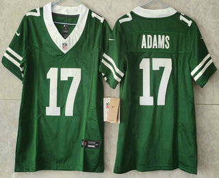 Youth New York Jets #17 Davante Adams Green Vapor FUSE Limited Stitched Jersey