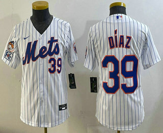 Youth New York Mets #39 Edwin Diaz Blue 2025 Spring Training Limited Stitched Jersey